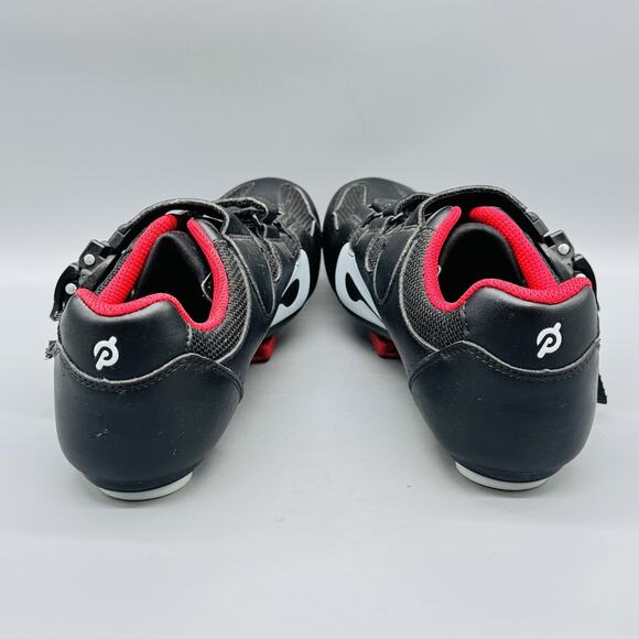 Peloton Shoes Womens 9 Black Red Cycling Look Delta Clipless Cleats Indoor Bike - Picture 8 of 12